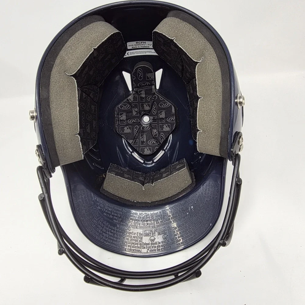 Easton Jnr Batting Helmet w/ Face Mask Royal Blue Silver 6⅜–7⅛ Baseball Softball